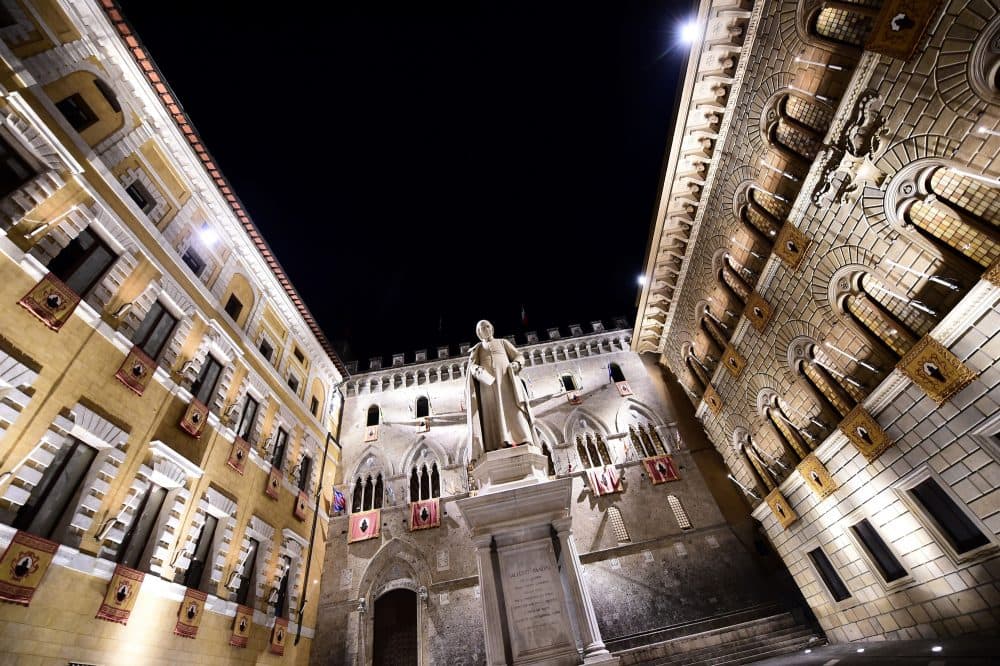 The headquarters of Monte Dei Paschi di Siena bank on in Siena, in the Italian region of Tuscany on July 1, 2016. (Giuseppe Cacace/AFP/Getty Images)
