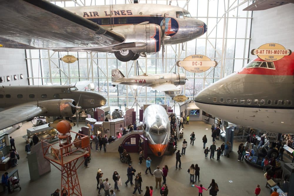 Tourists visit the Smithsonian National Air and Space Museum in Washington, DC, December 28, 2015. More than 8 million people visit the museum each year, making it one of the most visited museums in the world. (Saul Loeb/AFP/Getty Images)