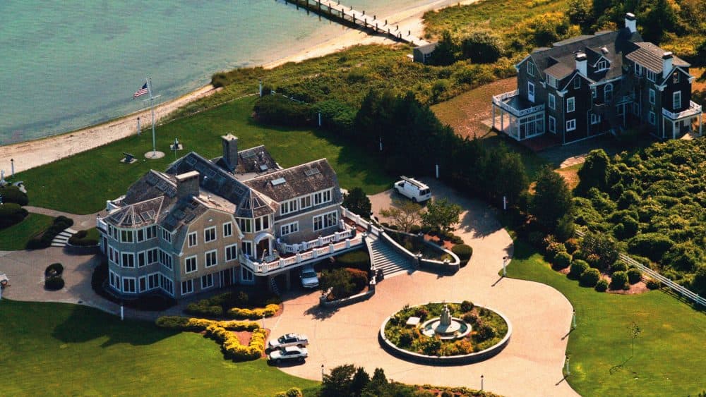 An aerial view of some of Martha's Vineyard's largest homes. (Courtesy Ray Ewing)