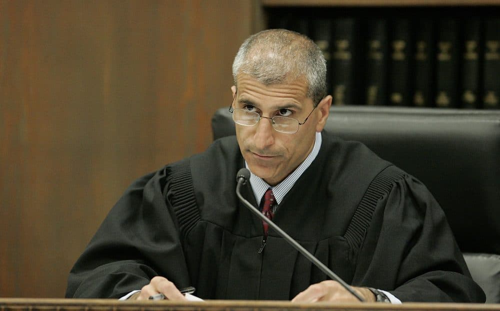Judge Frank Gaziano during a 2009 hearing. (Matthew West/AP Pool)