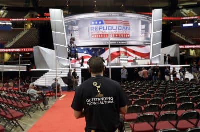 Preparations continue for the Republican National Convention, Friday, July 15, 2016, at the Quicken Loans Arena in Cleveland. (Alex Brandon/AP)