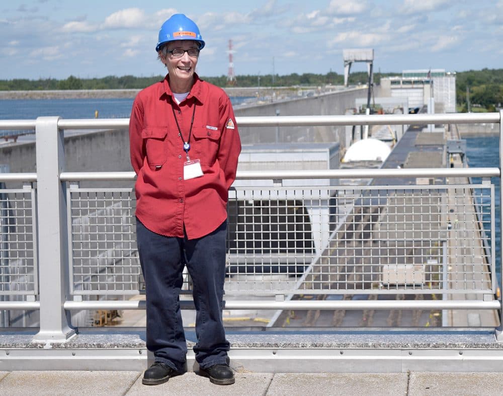Nancy LaBaff, the first female senior operator at the Moses-Saunders dam. (Courtesy of Brit Hanson/North Country Public Radio)