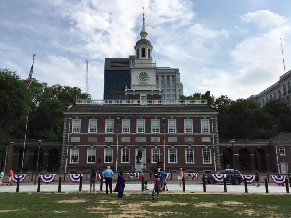 Independence Hall in Philadelphia. The city is hosting the Democratic National Convention. (Alex Ashlock/Here & Now)