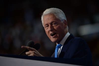 Former President Bill Clinton speaks on day two of the Democratic National Convention at the Wells Fargo Center, July 26, 2016 in Philadelphia. (Robyn Beck/AFP/Getty Images)