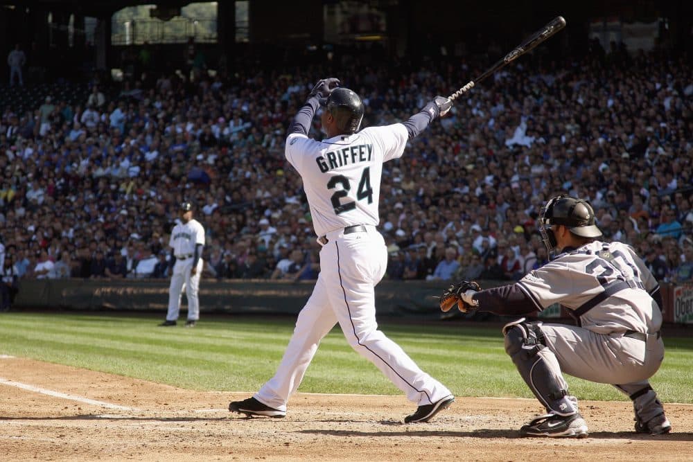 Ken Griffey Jr. was inducted into the Baseball Hall of Fame last weekend. (Otto Greule Jr/Getty Images)