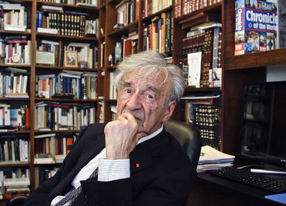 Alex Green: &quot;Six million of our souls went up over Europe during the Holocaust. With &quot;Night,&quot; Elie Wiesel returned to us one slim, howling tribute testifying to the fact of their existence.&quot; In this Sept. 12, 2012, photo Elie Wiesel is photographed in his office in New York. Wiesel, the Nobel laureate and Holocaust survivor, died Saturday, July 2, 2016 at the age of 87. (Bebeto Matthews/AP)