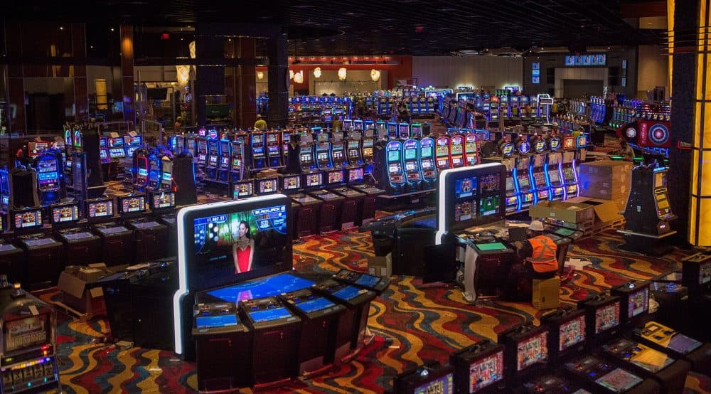 Plainridge Park, pictured here last year before opening, collected nearly $180 million in gambling revenues in its first year of operation. The profits mean that Plainridge will have generated over $88 million for the state in terms of taxes and other assessments. (Jesse Costa/WBUR)