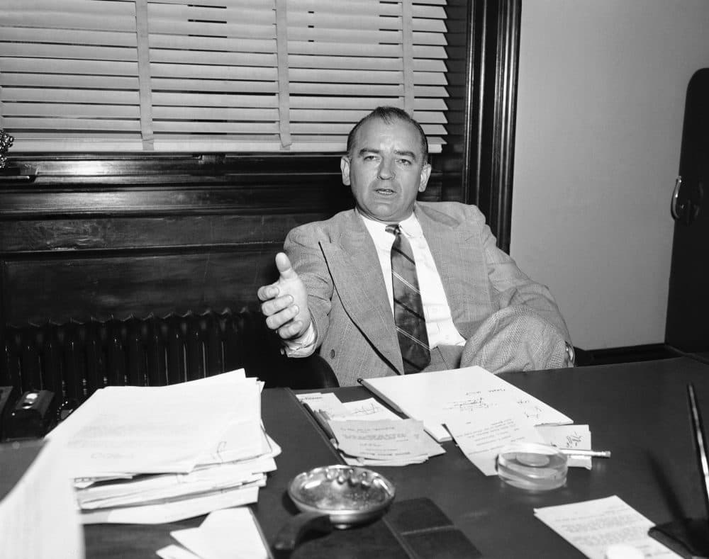 Sen. Joseph McCarthy pictured on April 13, 1953. (AP)

