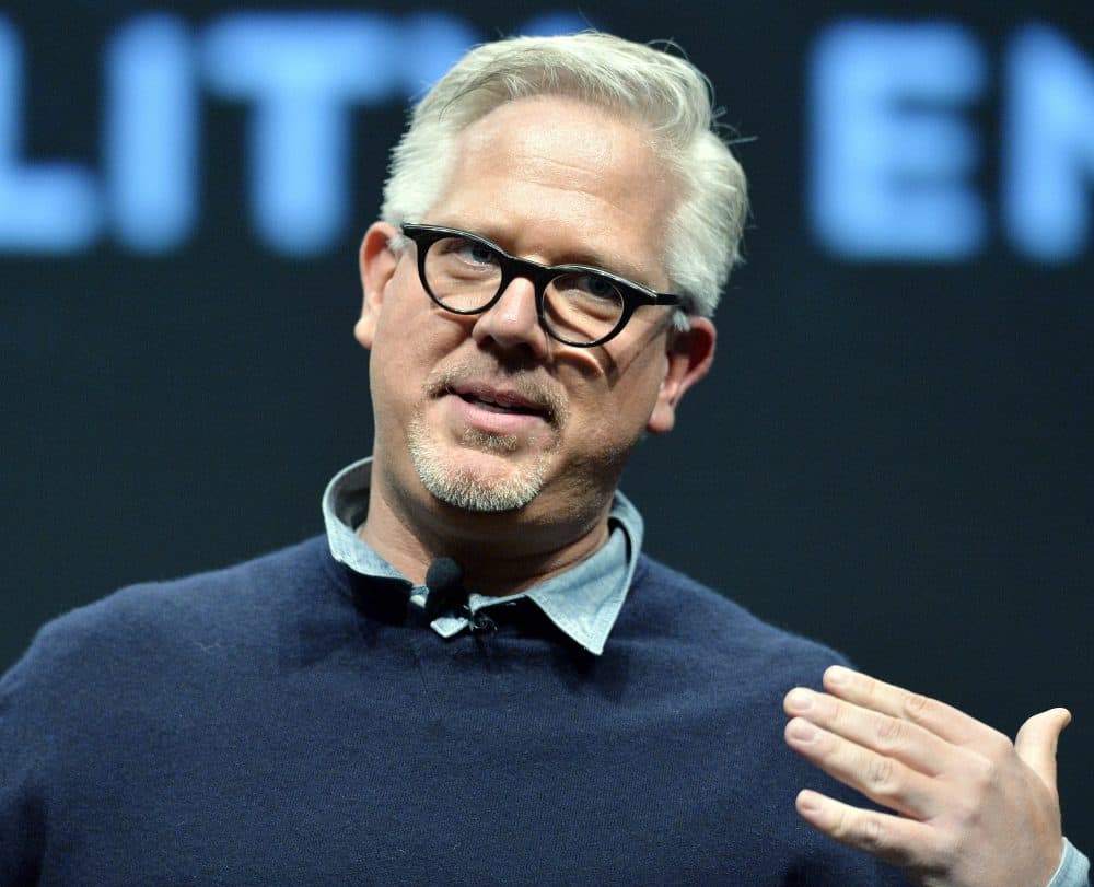Radio and television personality Glenn Beck in an April 2014 gathering in Kentucky. Earlier in 2014, a Saudi Arabian man injured in the Boston Marathon bombings filed a defamation lawsuit against Beck, accusing him of saying on the air that the plaintiff was &quot;the money man&quot; behind the attack. (Timothy D. Easley/AP)