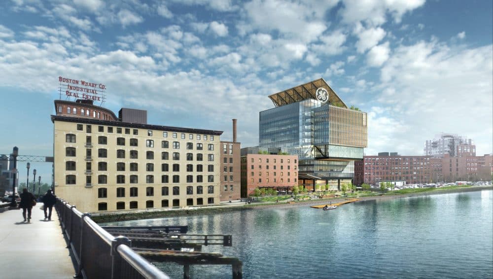A rendering of GE's proposed headquarters in Boston (Courtesy of GE)