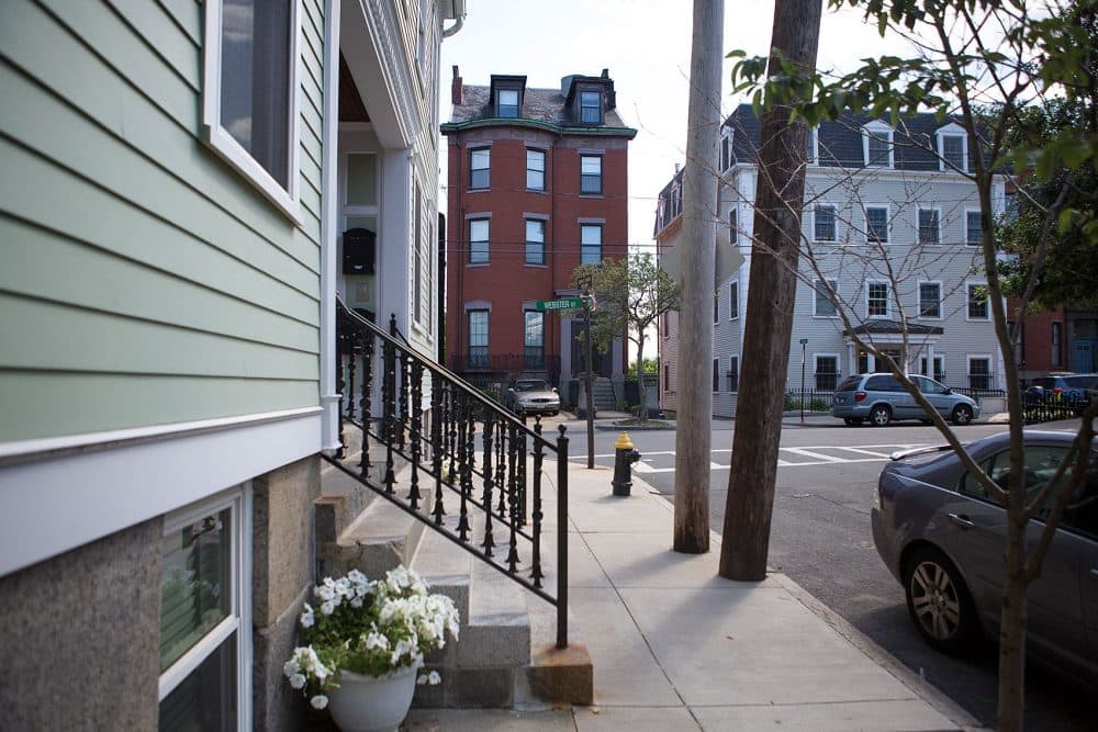 The intersection of Lamson and Webster streets in East Boston are seen in this 2015 file photo. (Jesse Costa/WBUR)