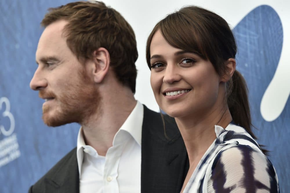 British actor Michael Fassbender and Swedish actress Alicia Vikander pose during a photocall of the movie &quot;The Light Between Oceans&quot; at the 73rd Venice Film Festival on Aug. 31, 2016 at Venice Lido. (Tiziana Fabi/AFP/Getty Images)