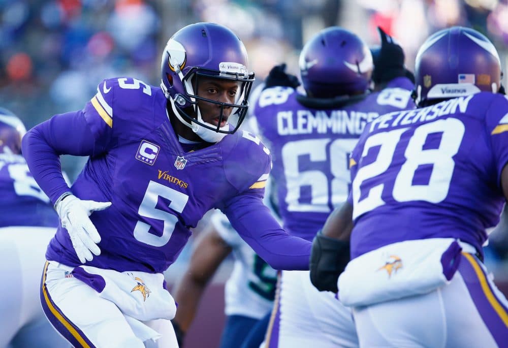 Teddy Bridgewater is out for the year with multiple knee injuries. Are the Vikings doomed? Only A Game analyst Charlie Pierce weighs in. (Jamie Squire/Getty Images)