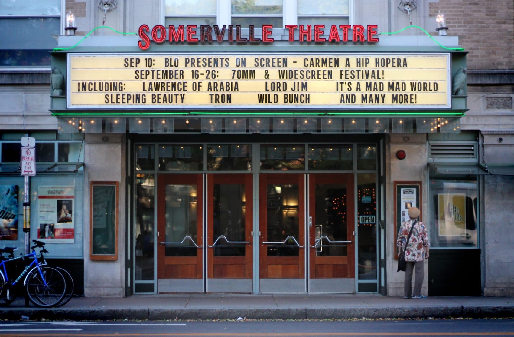 Somerville Theatre presents the 70mm and Widescreen Festival starting Friday, Sept. 16. (Amy Gorel for WBUR)