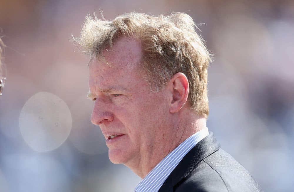 On Wednesday, NFL Commissioner Roger Goodell announced the league will pledge another $100 million for &quot;independent medical research and engineering advancements&quot; to make football safer. (Stephen Dunn/Getty Images)