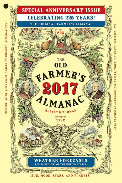 Old Farmer #39 s Almanac Celebrates 225 Years Of Publication Here Now