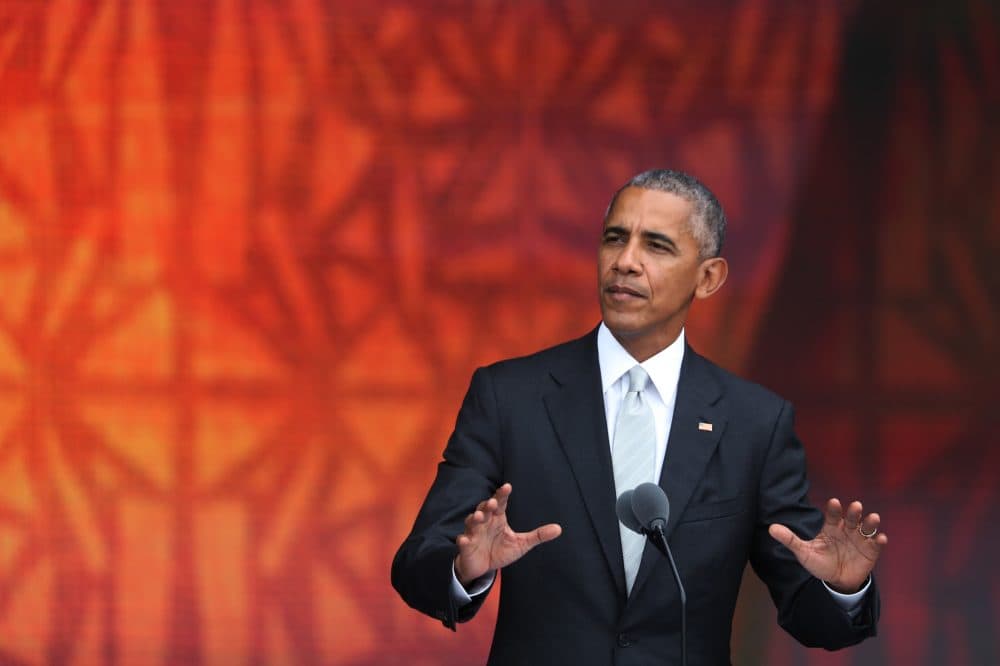 President Barack Obama speaks during the opening ceremony of the Smithsonian National Museum of African American History and Culture. (Manuel Balce Ceneta/AP)