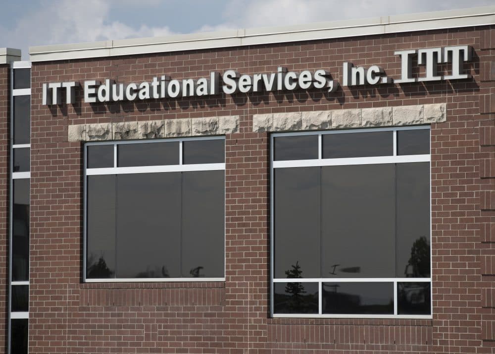 ITT Educational Services headquarters in Carmel, Indiana, is shown on Tuesday. (Michael Conroy/AP)