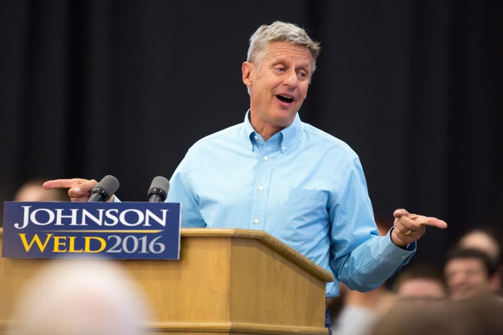 Libertarian presidential candidate Gary Johnson (Scott Morgan/AP)