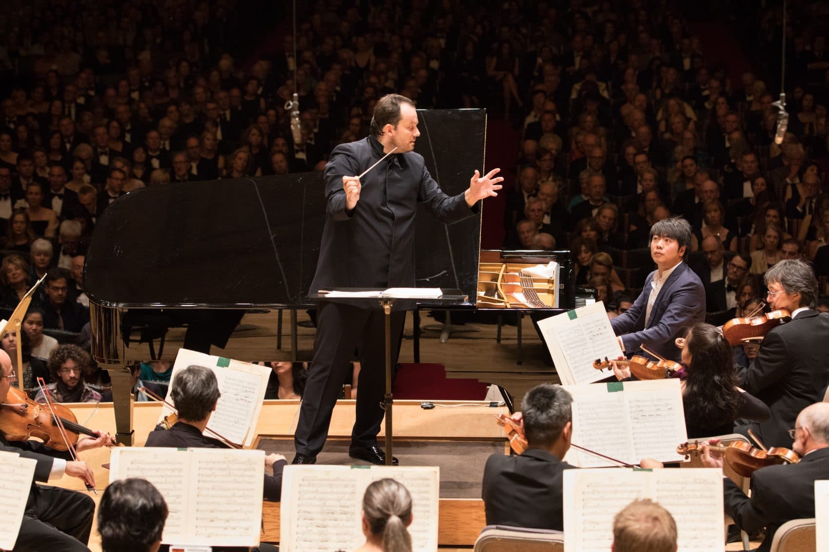Andris Nelsons leads the Boston Symphony Orchestra on opening night. (Courtesy Michael Blanchard)