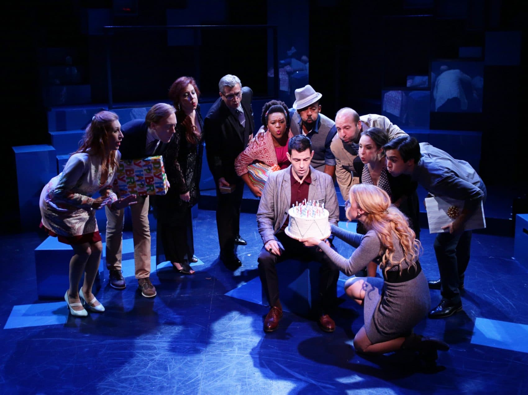 The cast of Lyric Stage's &quot;Company.&quot; (Courtesy Mark S. Howard)