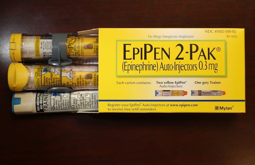 Mylan Inc., which makes EpiPen, has come under fire from consumers and lawmakers for the price that it is currently charging. (Joe Raedle/Getty Images)