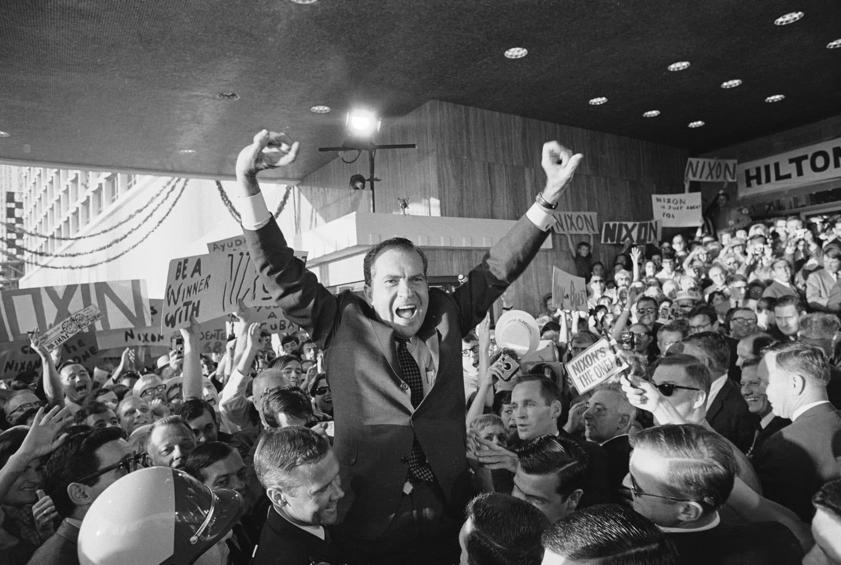 Richard Nixon at the 1968 Republican Convention. (AP)