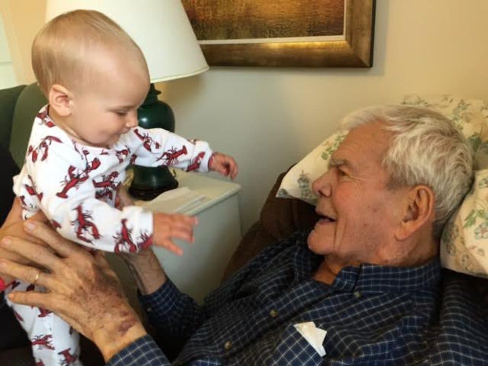 William Barney, with his great-granddaughter, Abby. (Courtesy Libby Holman)