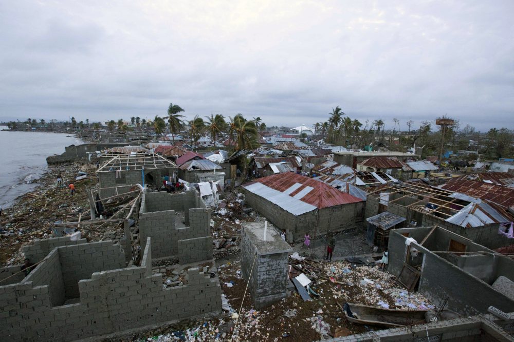 Homes lay in ruins after the passing of Hurricane Matthew in Les Cayes, Haiti, Thursday, Oct. 6, 2016. (Dieu Nalio Chery/AP)