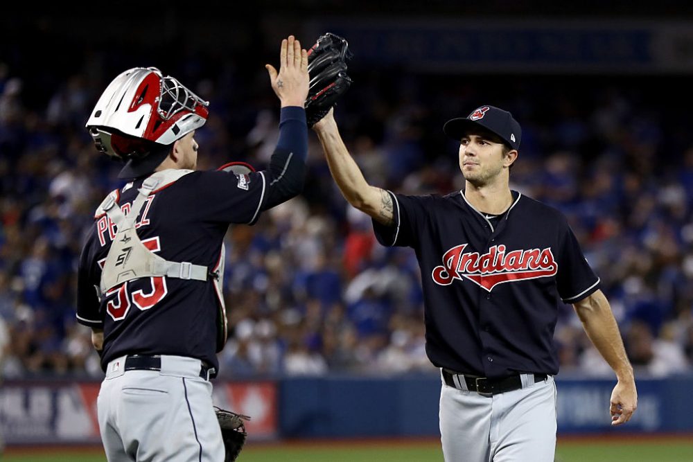 The Cleveland Indians clinched the ALCS in five games against the Toronto Blue Jays. (Elsa/Getty Images)