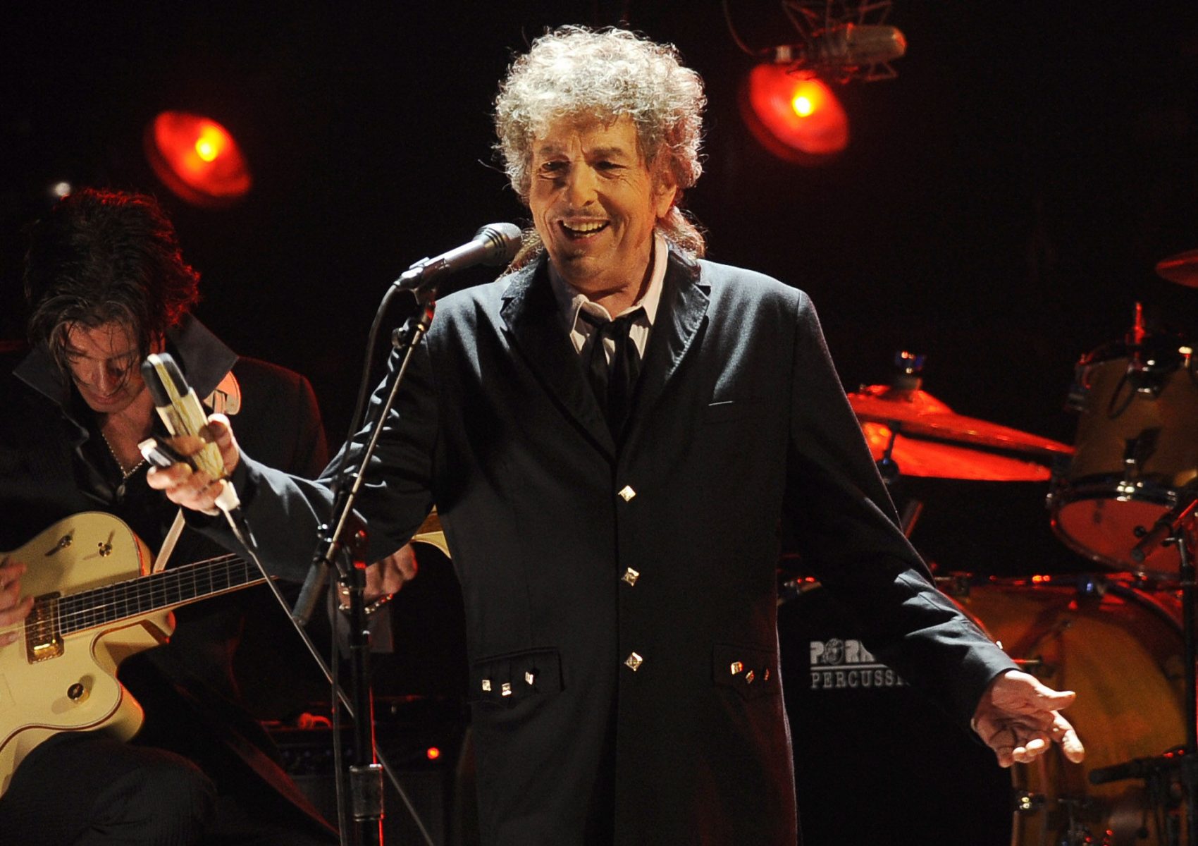 Bob Dylan performing in Los Angeles in 2012. (Chris Pizzello/AP)