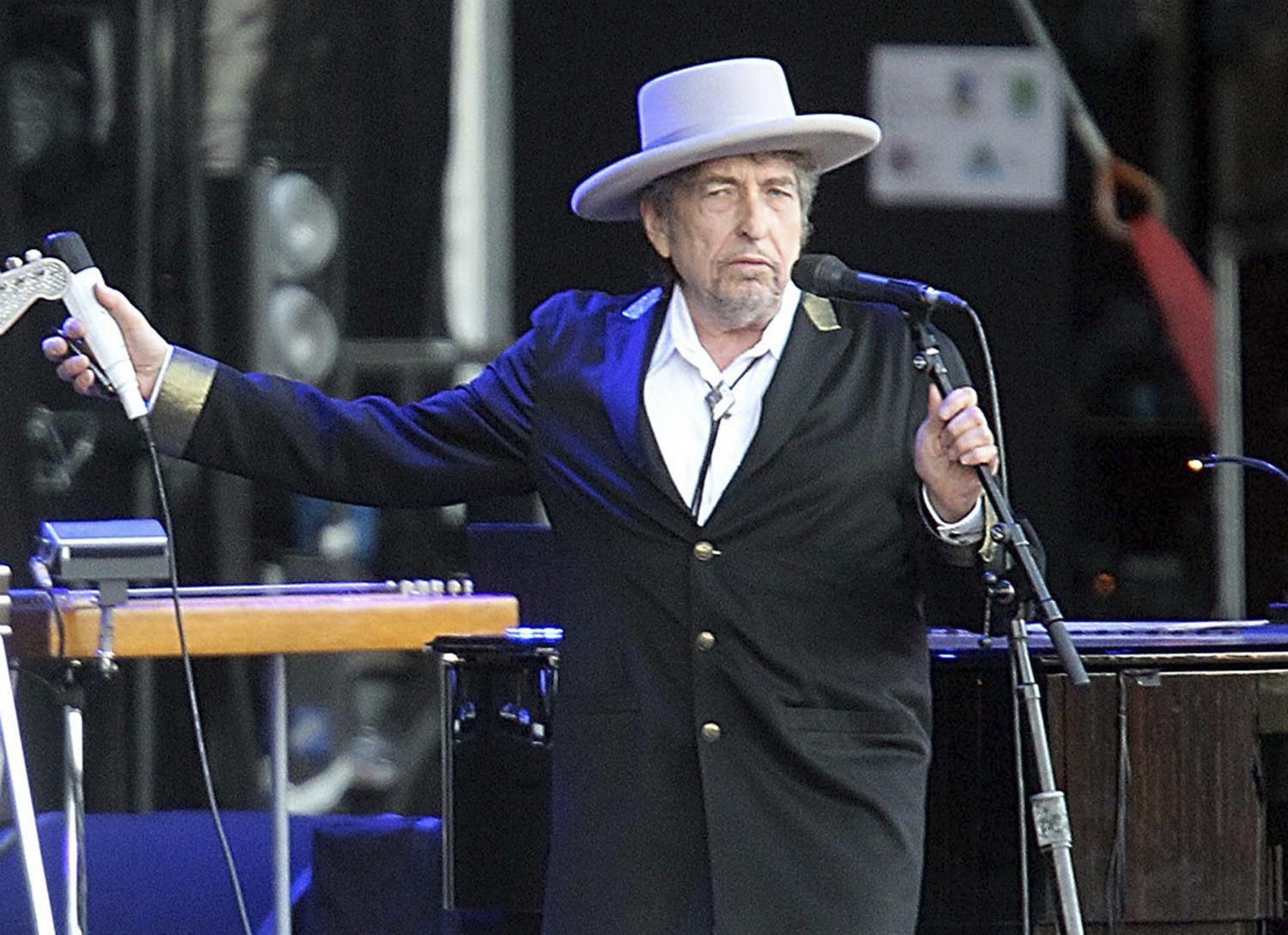 A lifetime of listening to Bob Dylan, writes Alex Green, tells me that this award makes no sense. Pictured: Bob Dylan performing onstage at &quot;Les Vieilles Charrues&quot; Festival in Carhaix, western France in 2012. Dylan won the 2016 Nobel Prize in literature, announced Thursday, Oct. 13, 2016. (David Vincent/AP)