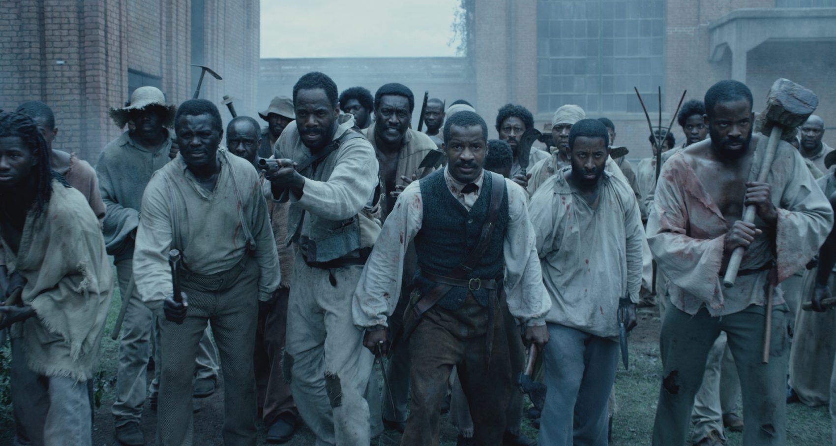 From left to right: Colman Domingo as Hark, Nate Parker as Nat Turner and Chike Okonkwo as Will in &quot;The Birth of a Nation.&quot; (Courtesy Fox Searchlight Pictures)