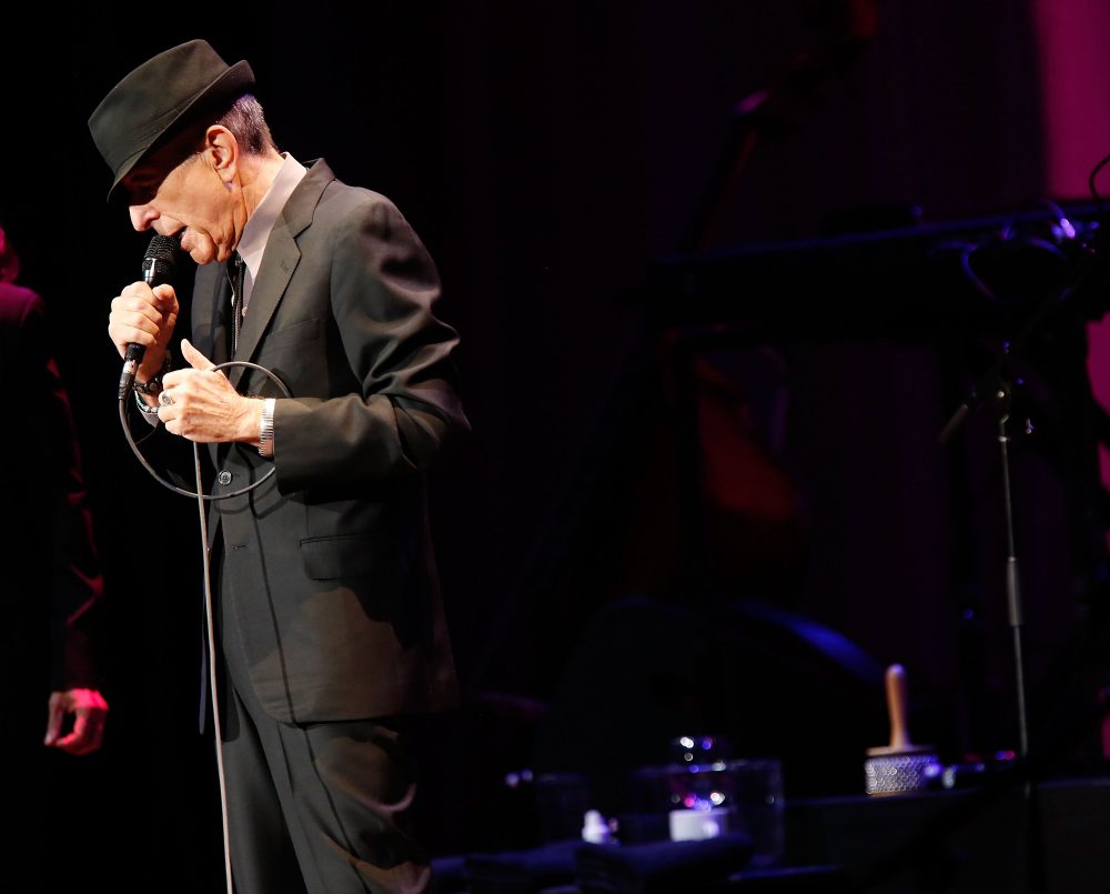 Musician Leonard Cohen performs at Radio City Music Hall on April 6, 2013 in New York City. (Jemal Countess/Getty Images)