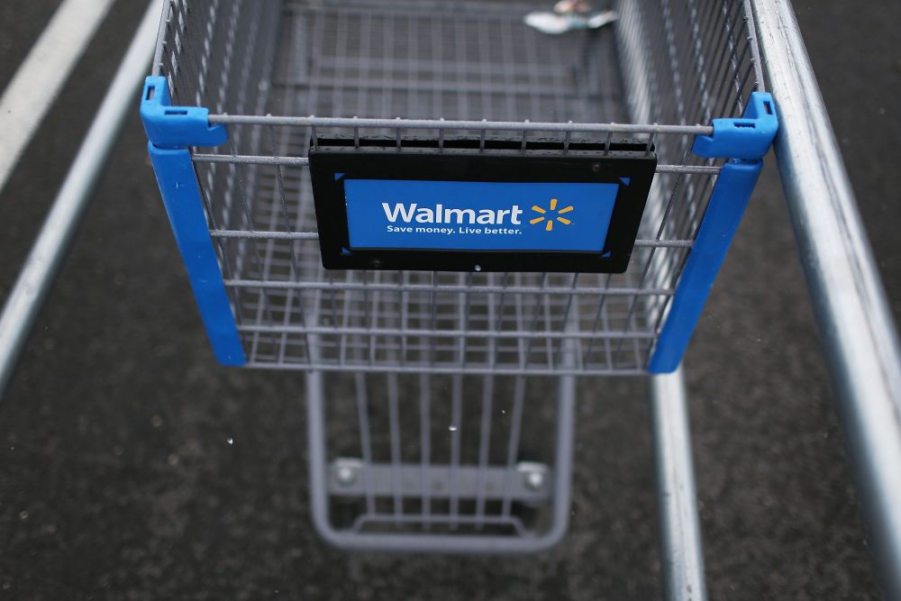 A Wal-Mart cart is seen in August 2015 in Miami. (Joe Raedle/Getty Images)