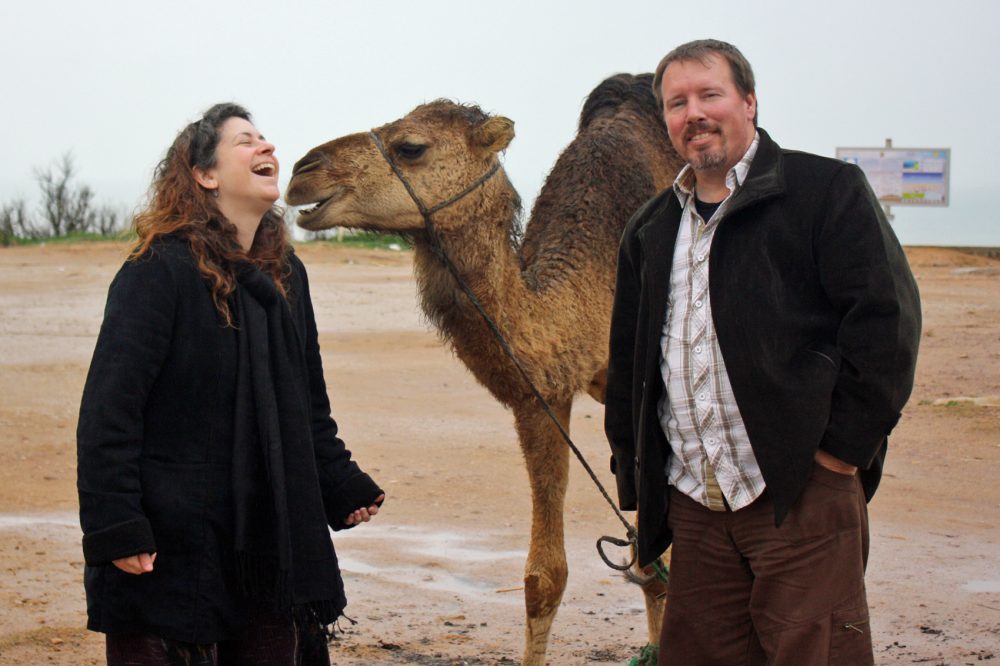 Brian Turner, an Iraq War veteran, with his late wife Ilyse in Morocco. (Courtesy Brian Turner)