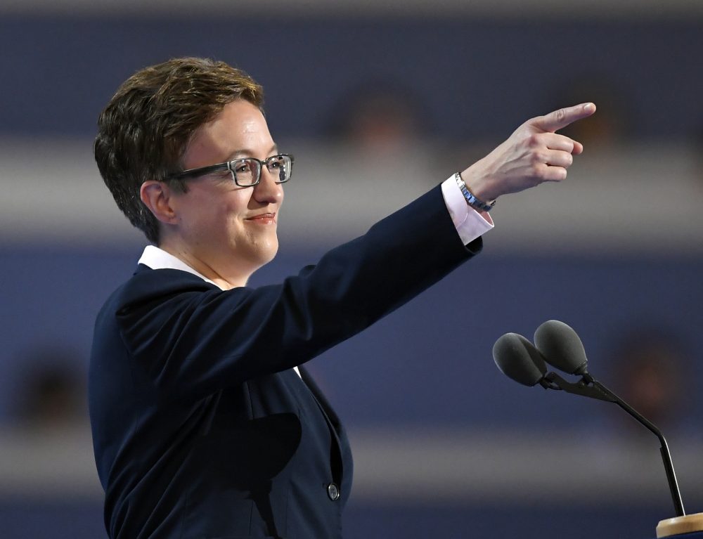 State Rep. Tina Kotek, D-Oregon, speaks during the first day of the Democratic National Convention in Philadelphia in July 2016. (Mark J. Terrill/AP)