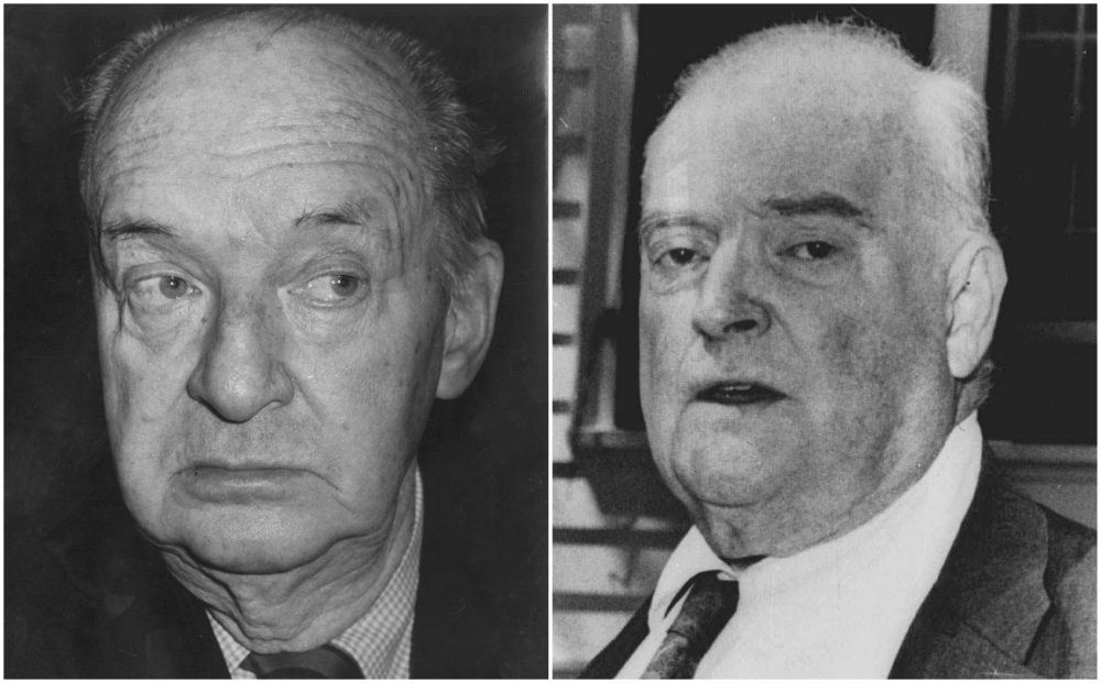 Vladimir Nabokov (left) and Edmund Wilson (right). (AP File)
