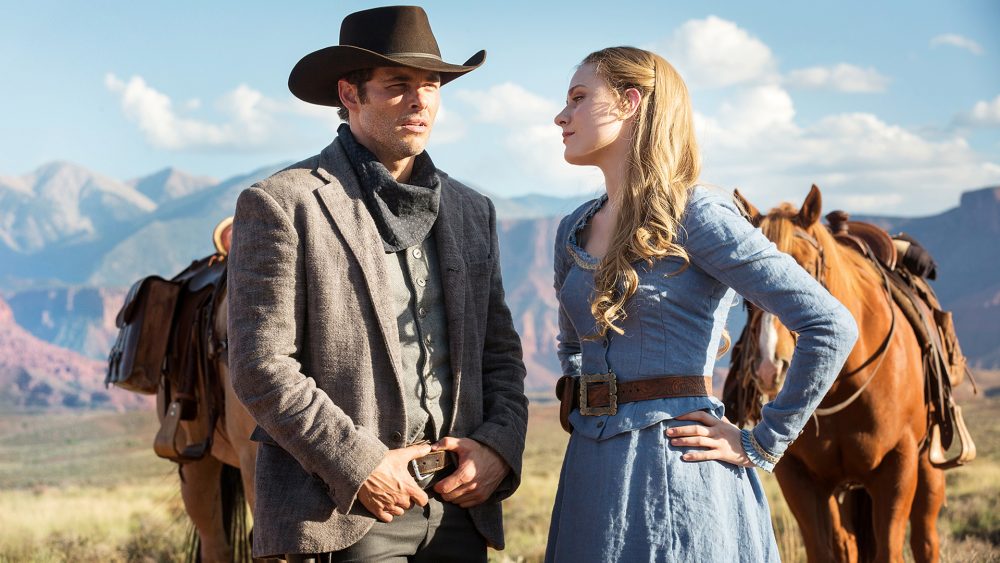 A still frame from the HBO series &quot;Westworld.&quot; (Courtesy HBO)