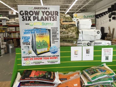 With marijuana now legal in Massachusetts, stores like High Tech Garden Supply in Shrewsbury are expecting a boom in sales for hydroponic growing equipment. (Lynn Jolicoeur/WBUR)