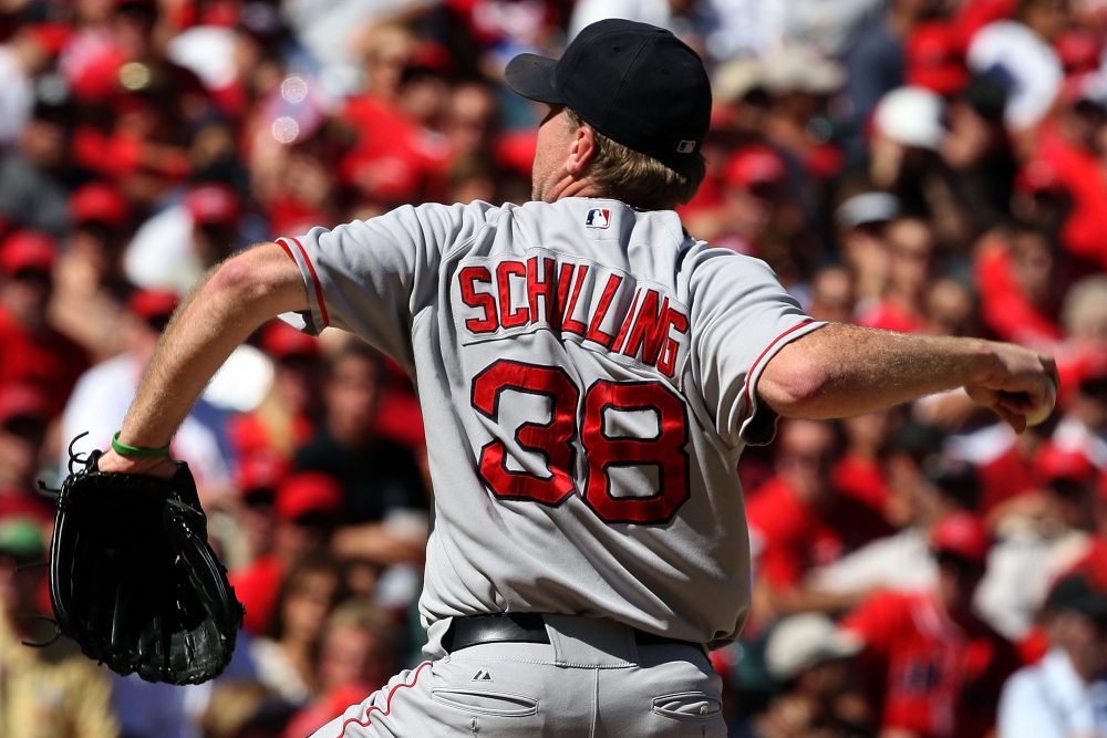 Curt Schilling won three World Series rings -- one with the Arizona Diamondbacks, two with the Boston Red Sox -- during his time in MLB. (Lisa Blumenfeld/Getty Images)