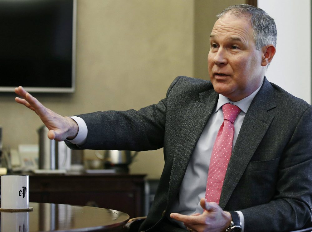 President-elect Donald Trump has nominated Oklahoma Attorney General Scott Pruitt for administrator of the Environmental Protection Agency. Pruitt is pictured on March 10, 2016. (Sue Ogrocki/AP)