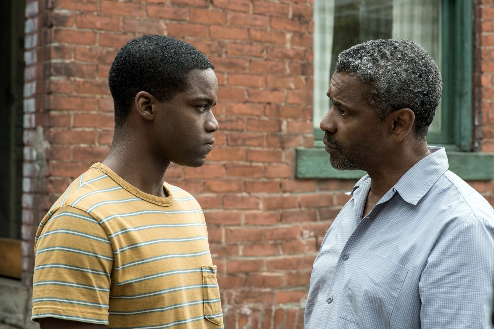 Denzel Washington plays Troy Maxson and Jovan Adepo plays Cory in &quot;Fences.&quot; (Courtesy Paramount Pictures)
