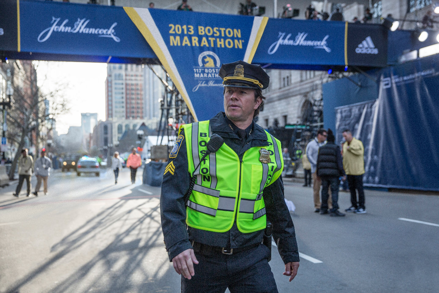 Mark Wahlberg in the film, 'Patriot's Day.' (Courtesy CBS Films and Lionsgate)