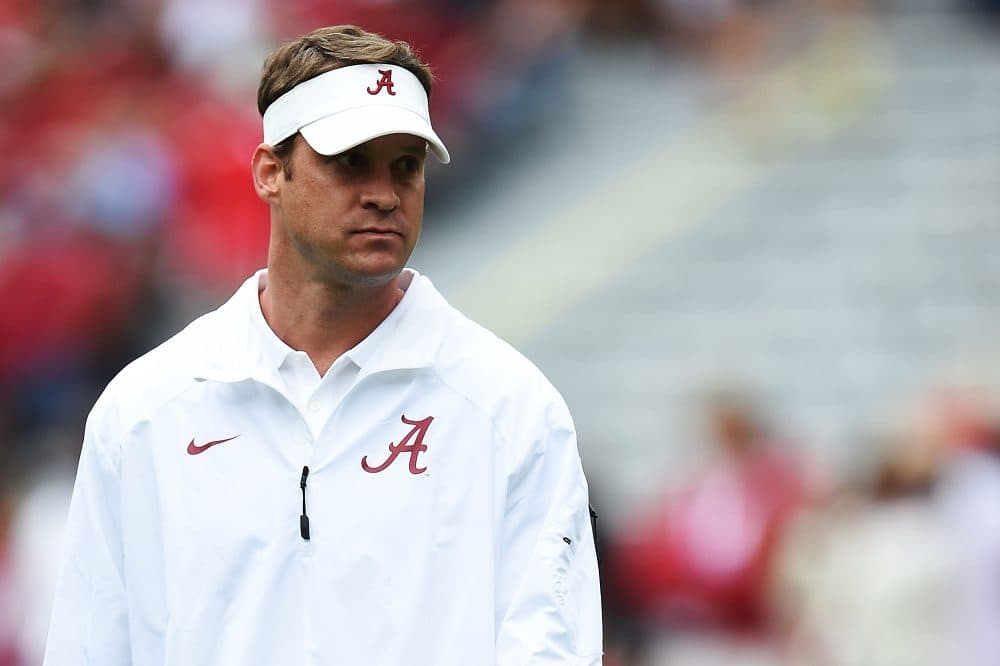 A week before their biggest game of the season, the Alabama Crimson Tide fired the guy who'd been running their offense all year, offensive coordinator Lane Kiffin. (Stacy Revere/Getty Images)
