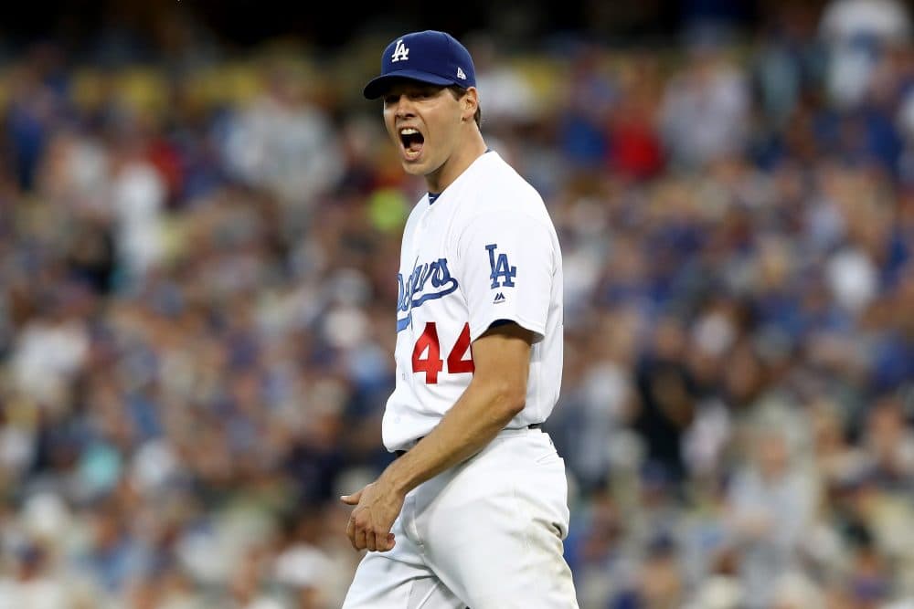 After two major surgeries and several stints in the minors, Rich Hill, 36, has found a spot in the Dodgers rotation. (Sean M. Haffey/Getty Images)