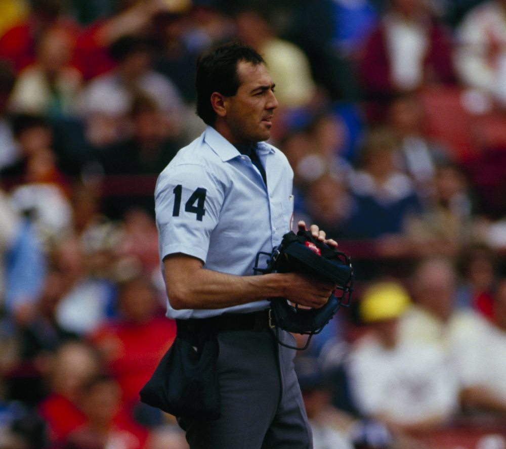 In 1977, just seven years after he’d been working Little League all-star games, Steve Palermo was calling games in Major League Baseball. (Larry Stoudt/Getty Images)