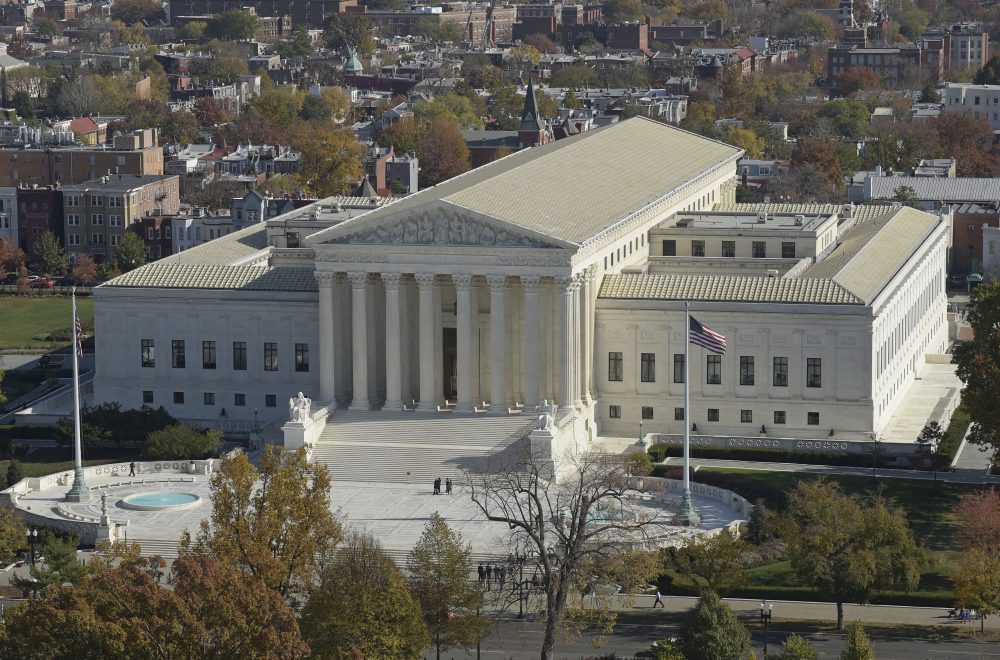 A view of the Supreme Court from the Capitol Dome, on Capitol Hill in Washington, Tuesday, Nov. 15, 2016. (Susan Walsh/AP)