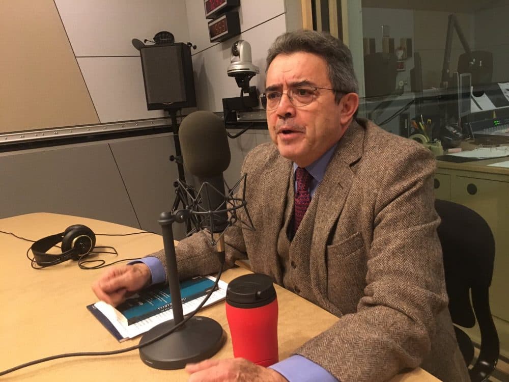 Emilio Rabasa, Mexico's consul general of New England in Boston spoke with us in our studios Friday morning. (Yasmin Amer/WBUR)