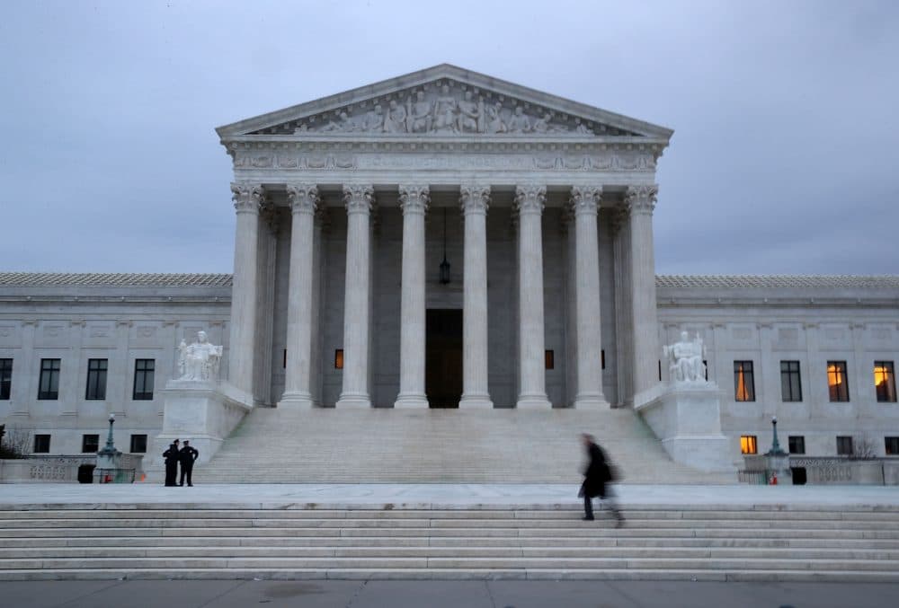 A man walks up the steps of the U.S. Supreme Court on Jan. 31, 2017 in Washington. (Mark Wilson/Getty Images)